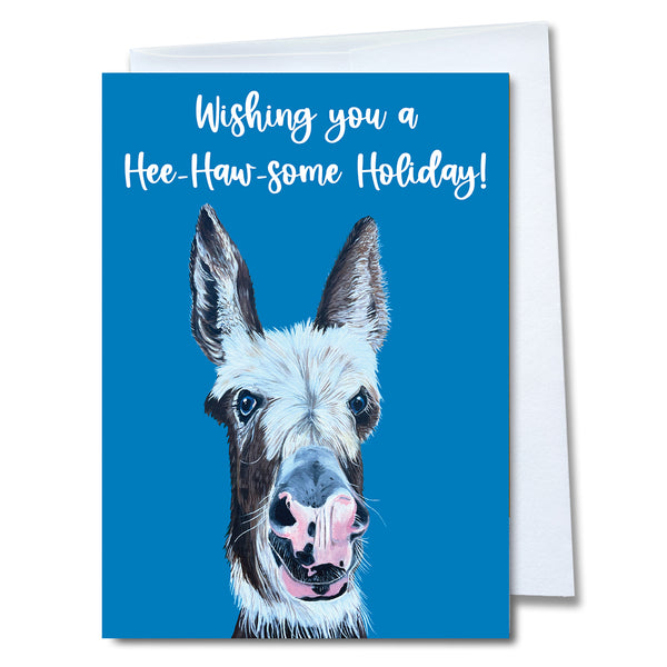 Donkey Holiday Greeting Card– Babe