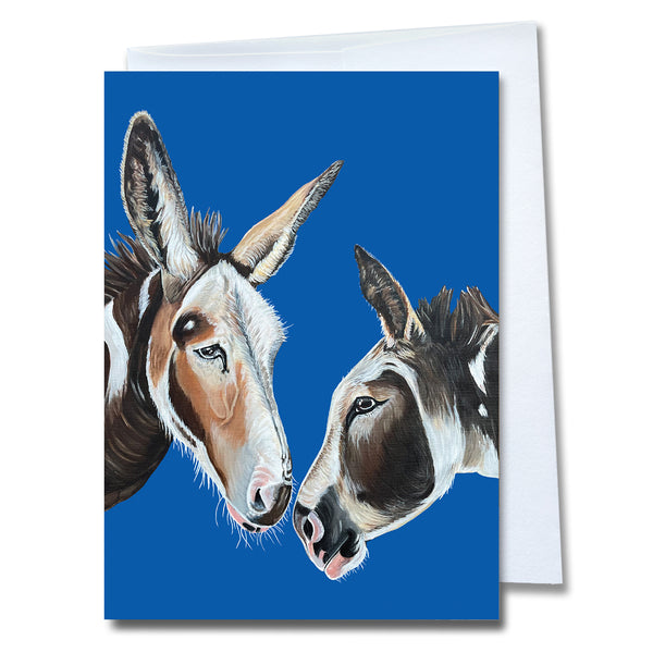 Donkey Greeting Card Set of 4 - Best Friends