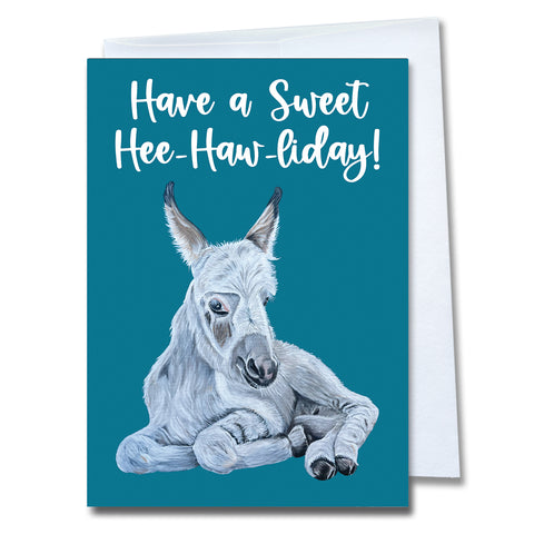 Donkey Holiday Greeting Card Pack of 4– Howie