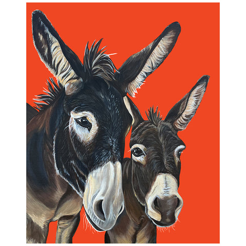 Donkey Fine Art Print – Felix and Whiz Kid