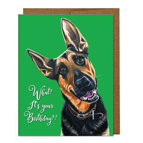 German Shepherd Greeting Card - Birthday