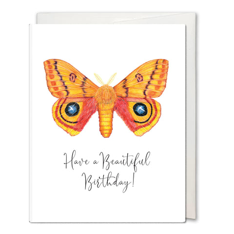 Io Moth Greeting Card - Birthday