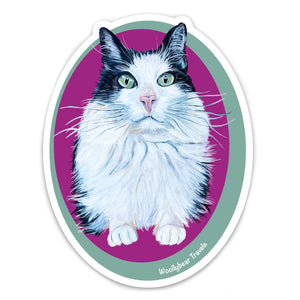 Cat Sticker – Kiwi