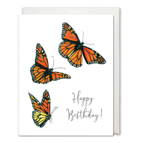 Monarch Flight Greeting Card - Birthday