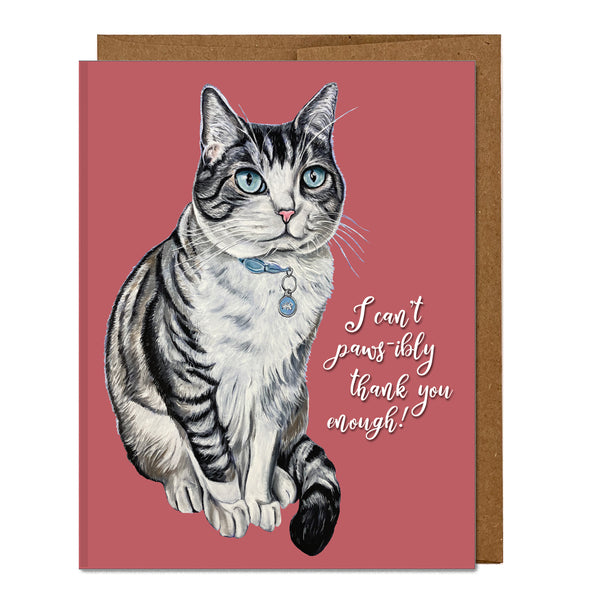 Pawsibly Thank You Greeting Card Boxed set of 8 – Baloo