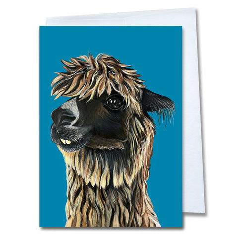 Alpaca Greeting Card – Molly Mayhem