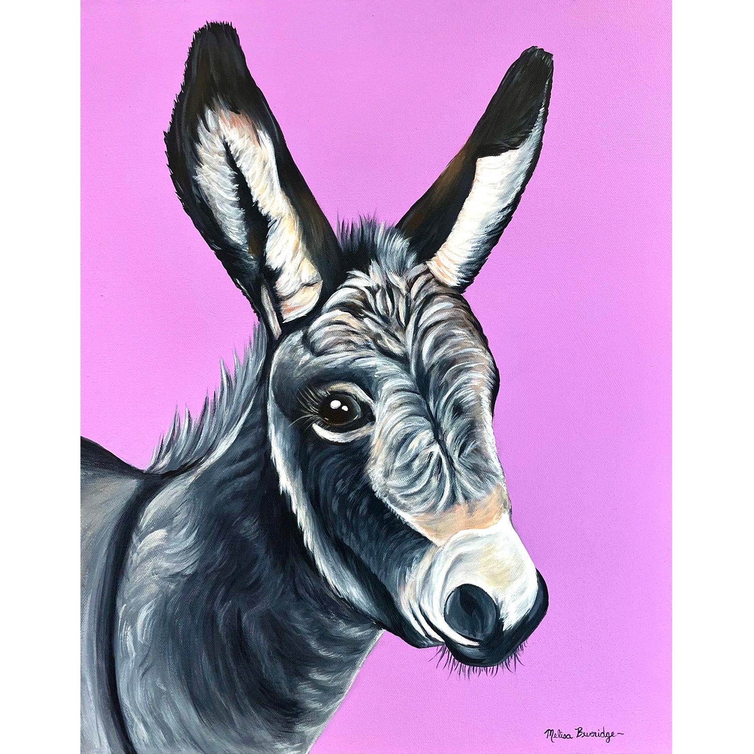 Baby Donkey Painting - Original Artwork - Opie