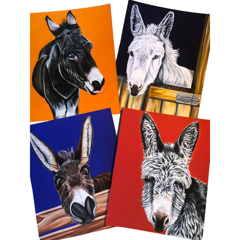 Donkey Fine Art Prints - Series of 4