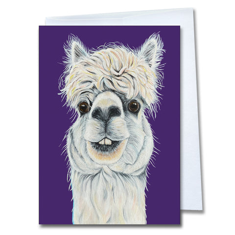 Alpaca Greeting Card - Al
