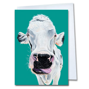 Cow Greeting Card - Buddha