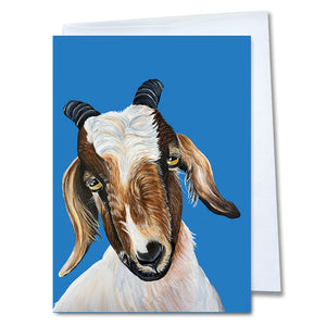 Goat Greeting Card - Ollie
