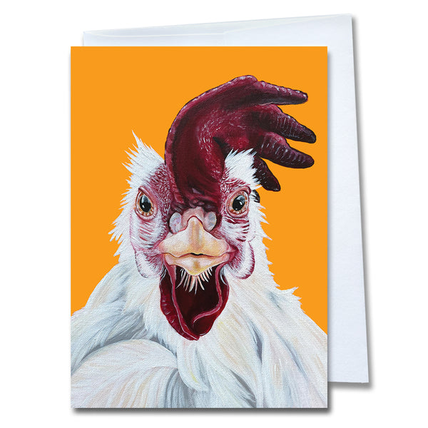Chicken Greeting Card - Sunny