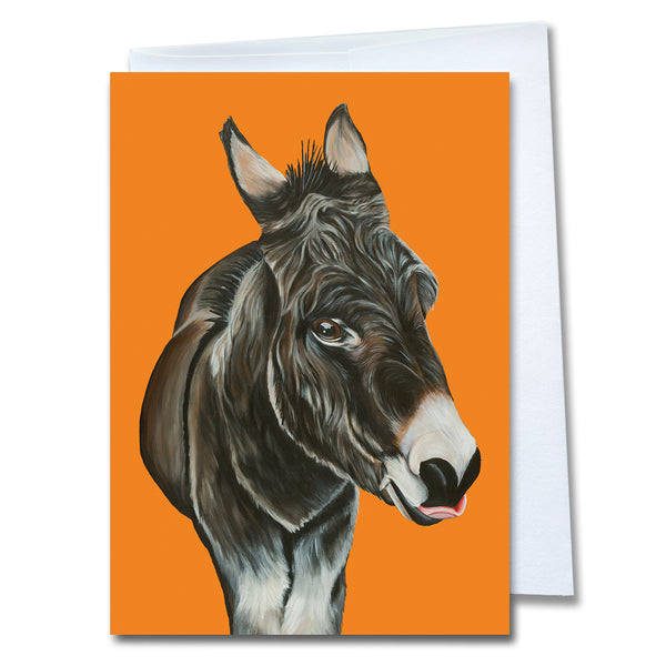Donkey Greeting Cards - Pack of 4