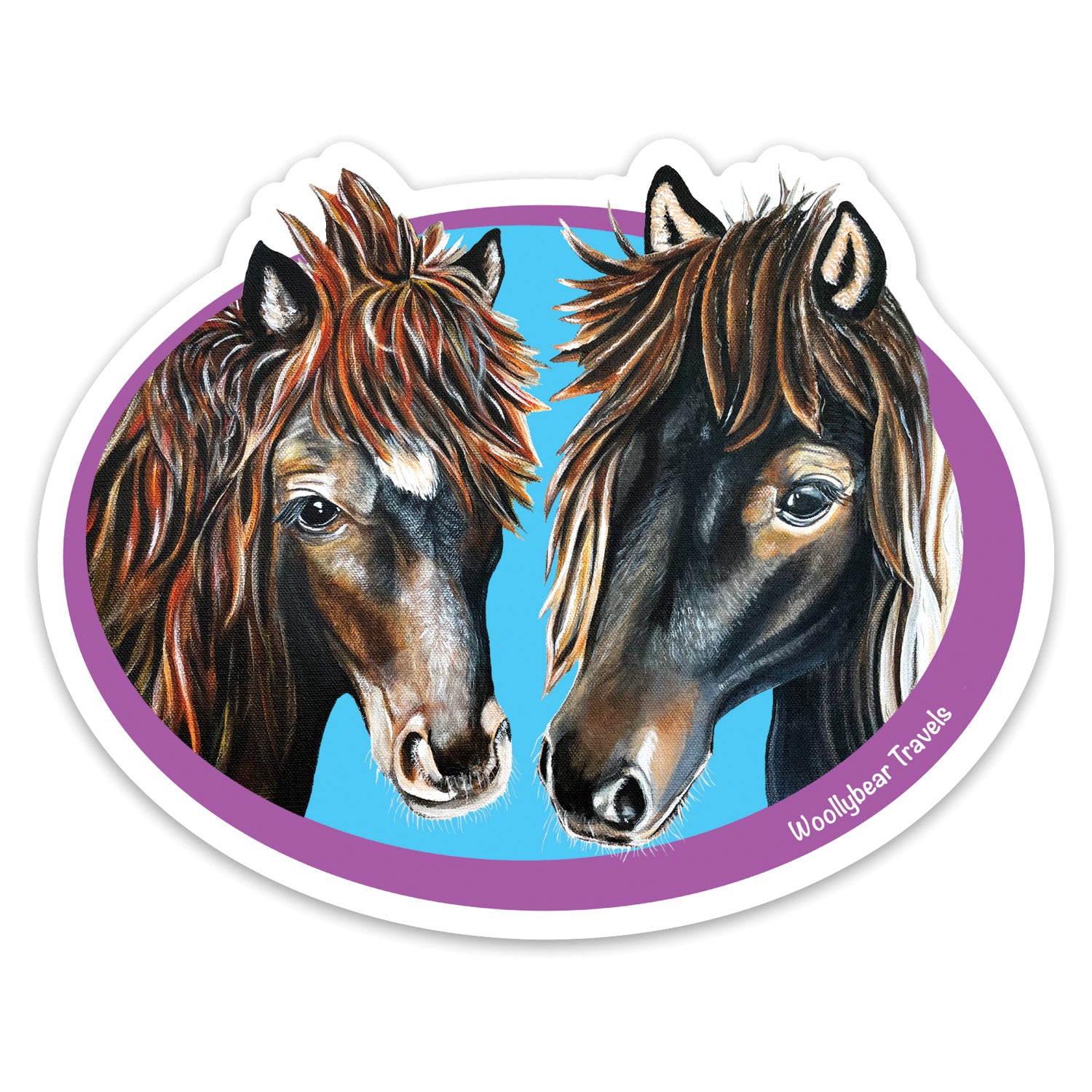 Miniature Horses Sticker – Felicity and Wildfire