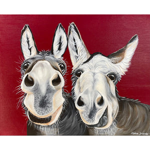 Donkey Painting - Original Artwork - Henry and Gracie
