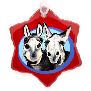 Donkey Holiday Ornament - Henry and Gracie