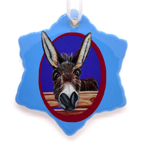 Donkey Porcelain Holiday Ornament – Jimbob