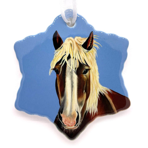 Horse Porcelain Holiday Ornament – Lover Boy