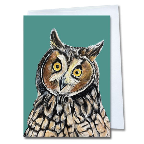 Owl Greeting Card - Leo