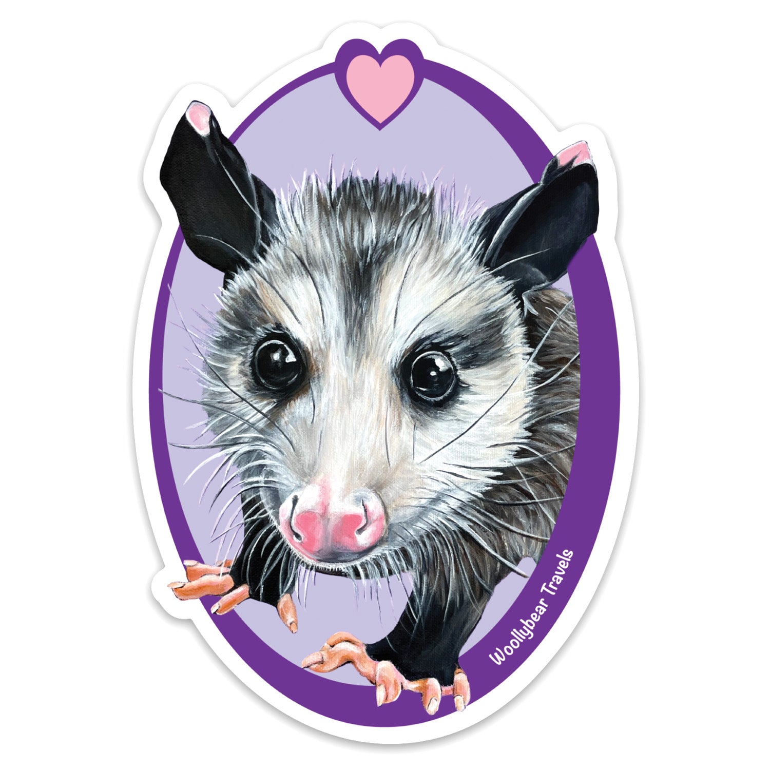 Opossum Sticker – Peanut