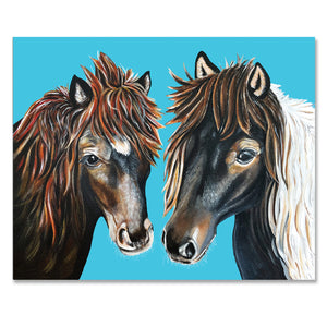 Miniature Horses Fine Art Print – Felicity and Wildfire