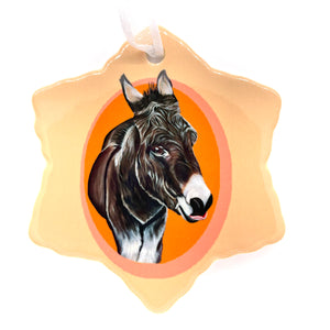 Donkey Porcelain Holiday Ornament – Thomas
