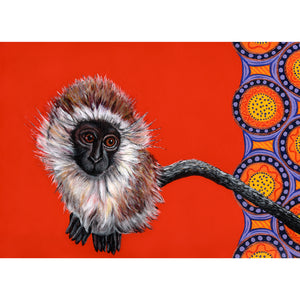 Vervet Monkey Painting - Original Artwork - Oscar