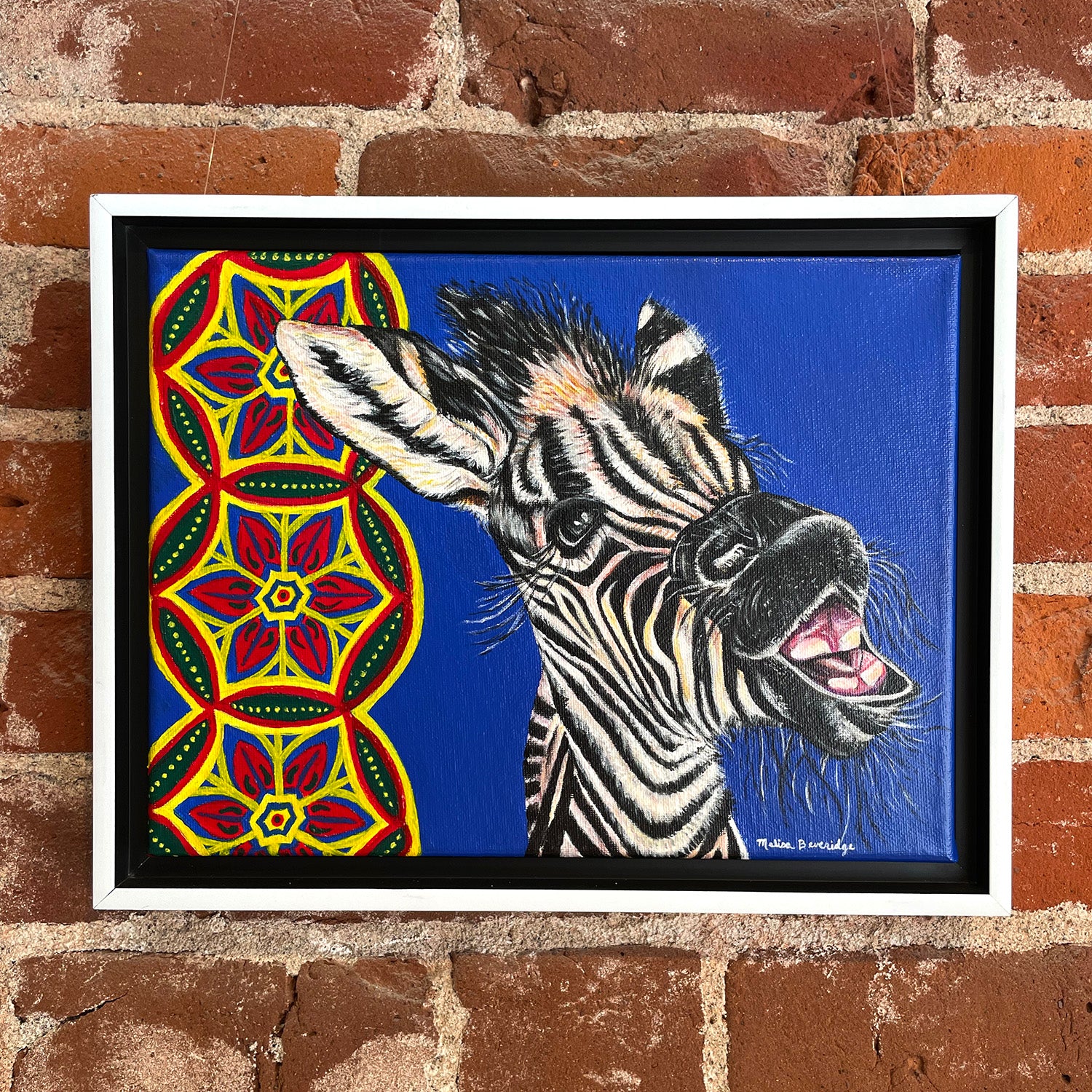 Zebra Painting - Original Artwork - Zimmi – Woollybear Travels