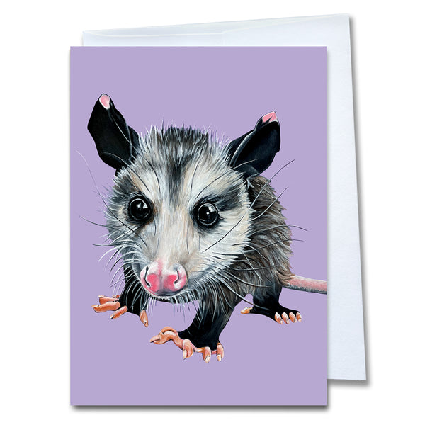 Opossum Greeting Card - Peanut