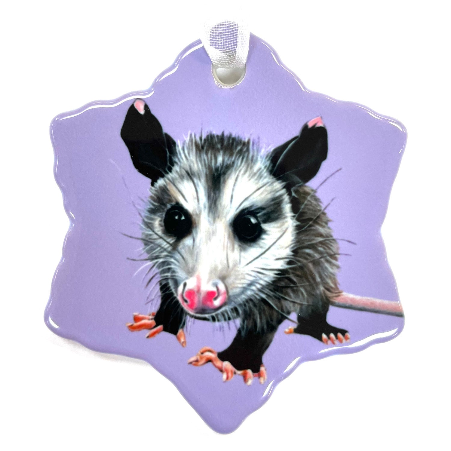 Opossum Porcelain Holiday Ornament – Peanut